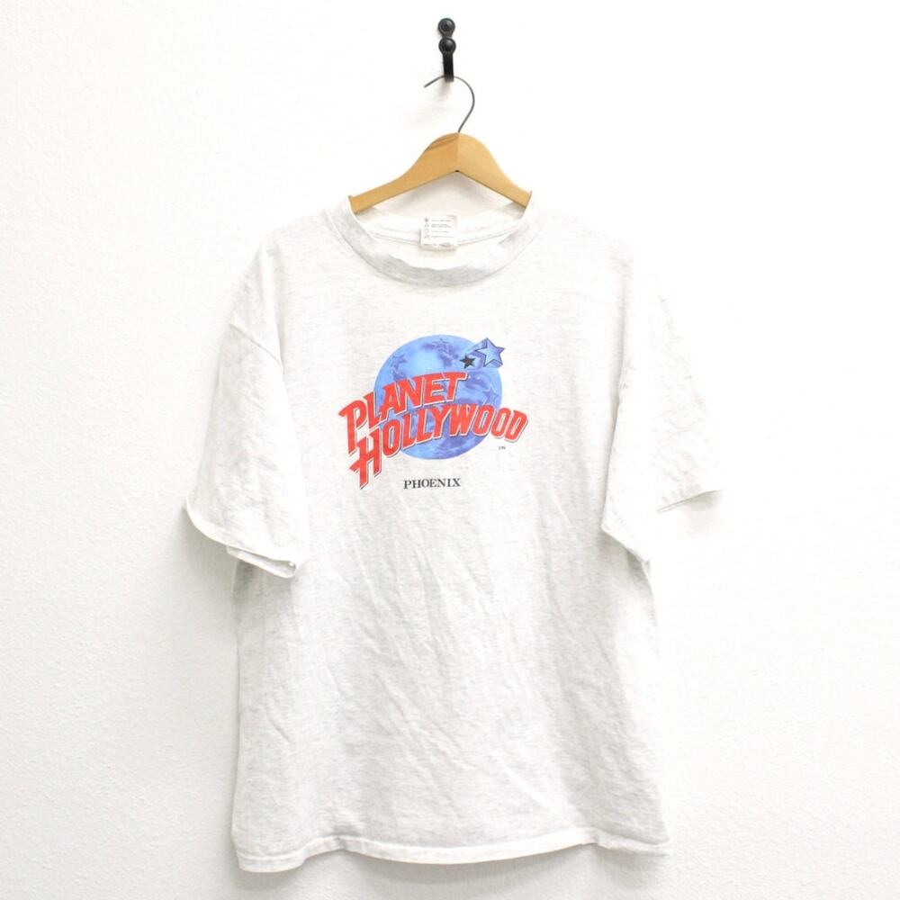 Vintage 90s Planet Hollywood Phoenix Arizona Gray T Shirt Mens XL